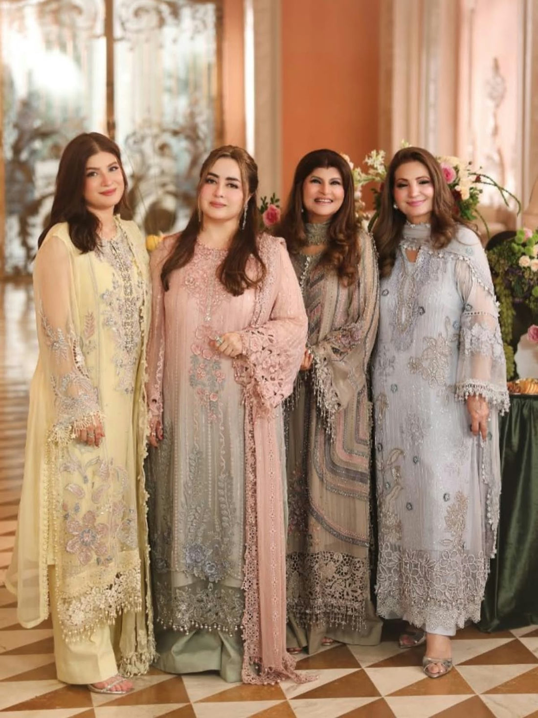Maria.B Luxury Chiffon Collection worn by ladies stitched by expert tailors
