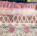 Awesome Customized Daman Design - Loop Lace with Floral Organza Patch - Special Fabric Play - Hashtag Happiness Bespoke - Hashtag Happiness