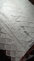 Customized Scalloped Embroidered Daman & Sleeves Design - Lawn Suit Special Tailoring - Hashtag Happiness