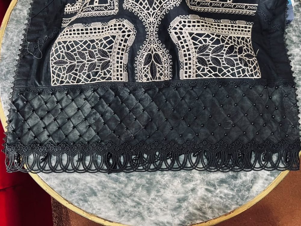 Designer Daman Design - Organza, Pearl & Lace Work for Brand Look - Hashtag Happiness
