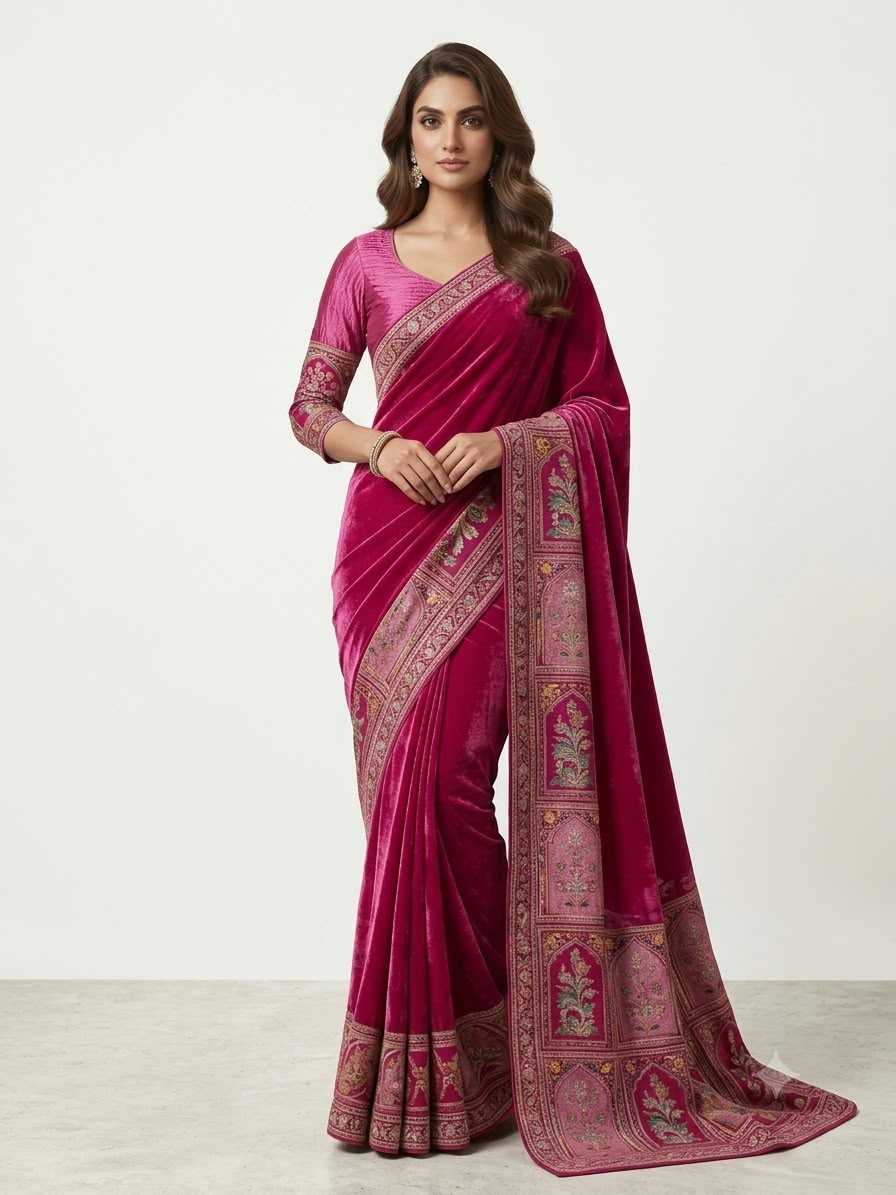 Customized Luxury Designer Wear & Mosaic Embroidered Fabric | Made to Order | Happiness