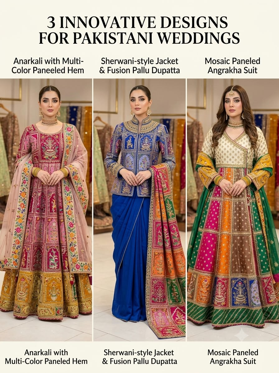 Customized Luxury Designer Wear & Mosaic Embroidered Fabric | Made to Order | Happiness